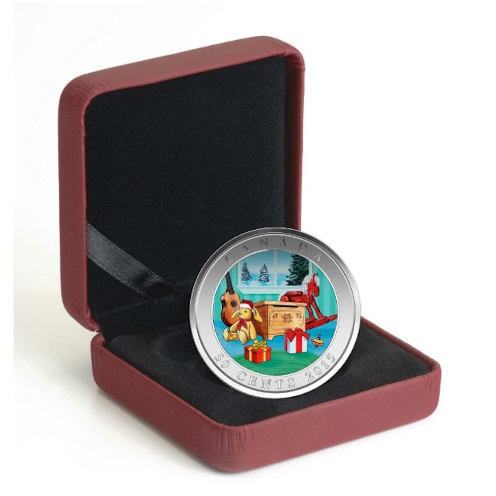 2015 Canada 50-cent Holiday Toy Box Lenticular Coin