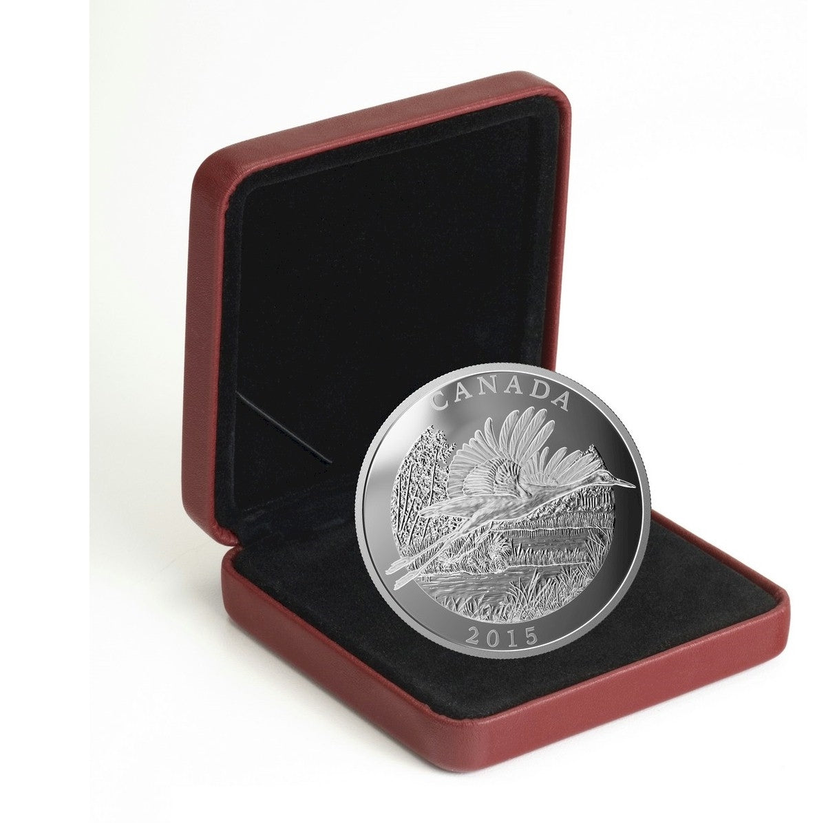 2015 Canada $125 Conservation - Whooping Crane Fine Silver (No Tax)