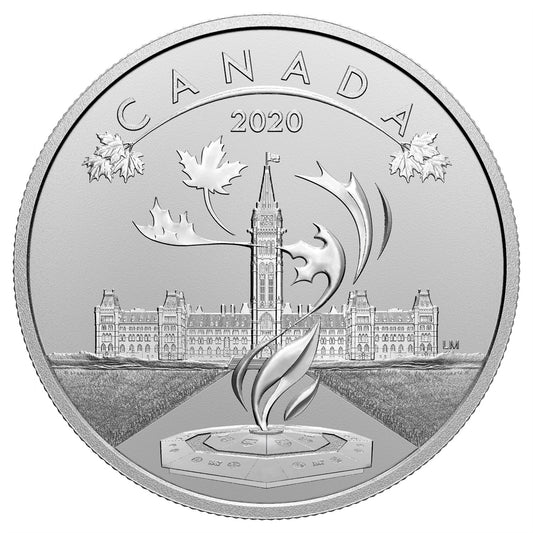 2020 $10 O Canada! Parliament of Canada Fine Silver Coin (No Tax)
