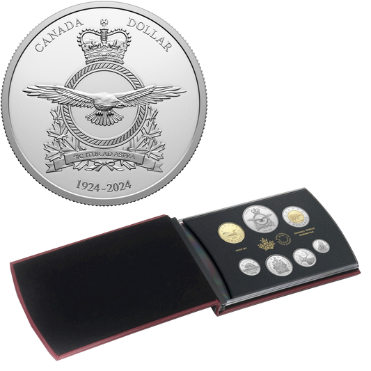 2024 100th Anniversary of the Royal Canadian Air Force Special Edition Silver Dollar Proof Set