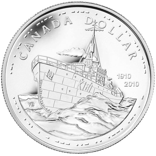 RDC 2010 Canadian Navy Centennial Brilliant Uncirculated Silver Dollar (Issues)