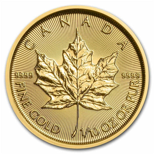 2022 Canada $5 1/10oz 9999 Gold Maple Leaf (TAX Exempt)