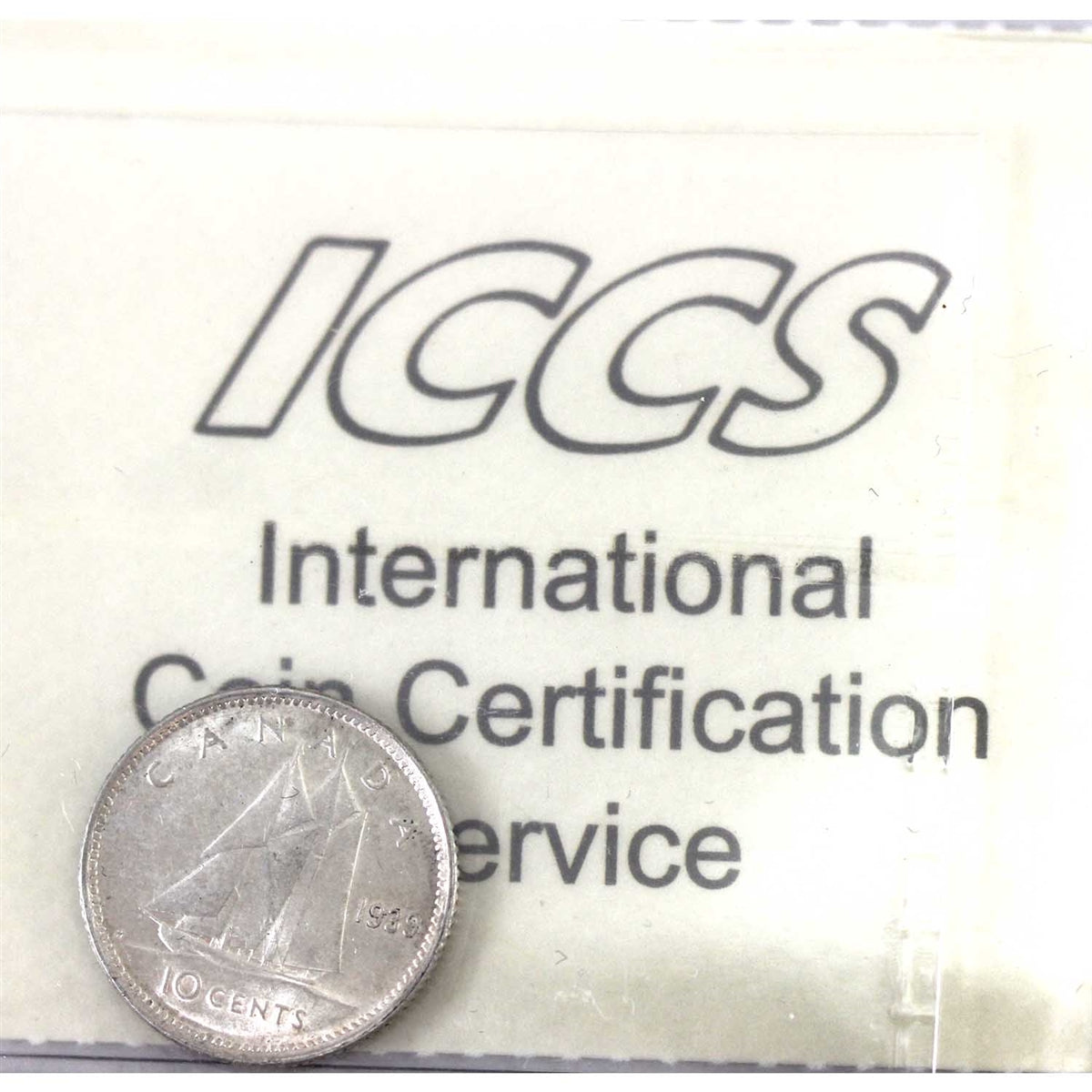 1939 Canada 10-cents ICCS Certified MS-63