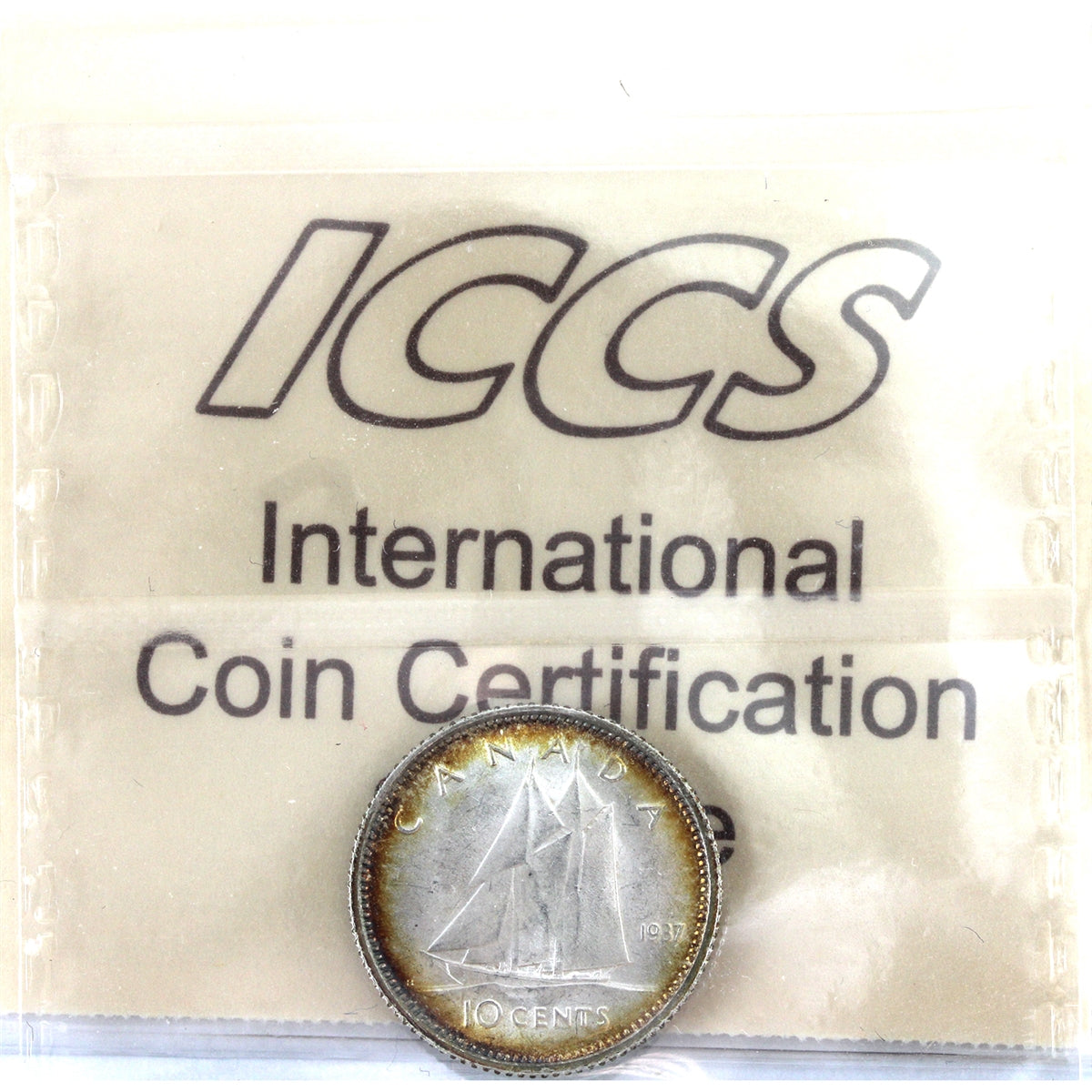 1937 Canada 10-cents ICCS Certified MS-64