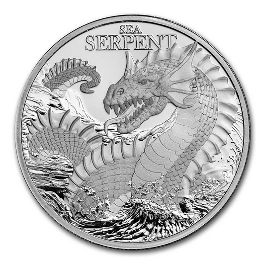 2024 Niue $2 Mythical Creatures: Sea Serpent 1oz. .999 Silver Coin (No Tax)