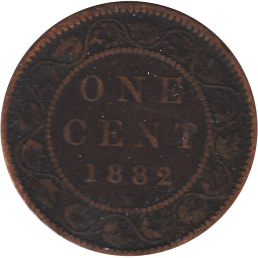 1882H Obv. 2 Canada 1-cent VG-F (VG-10)