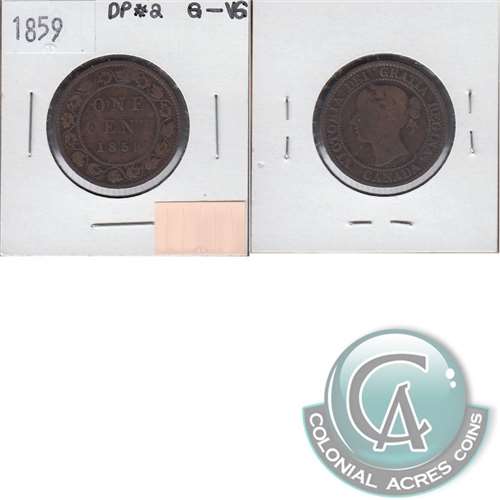 1859 DP #2 Canada 1-cent G-VG (G-6) $