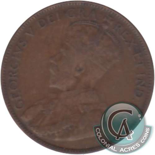 1914 Canada 1-cent F-VF (F-15)