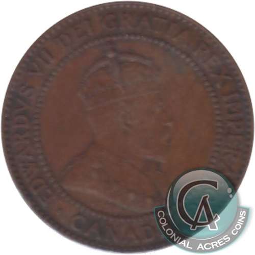 1910 Canada 1-cent Extra Fine (EF-40)