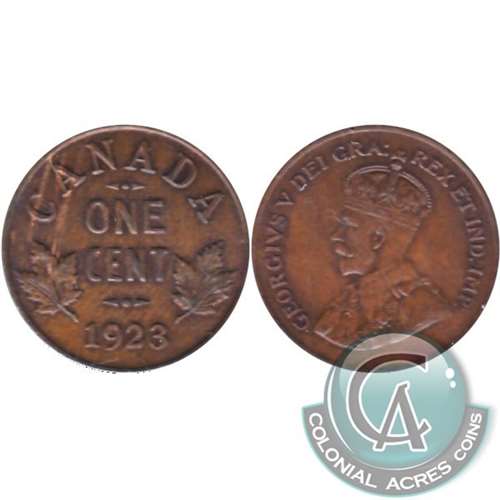 1923 Canada 1-cent Almost Uncirculated (AU-50) $