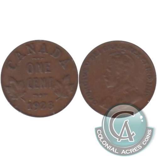 1923 Canada 1-cent F-VF (F-15) $