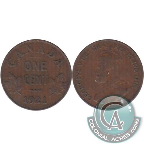 1921 Canada 1-cent VG-F (VG-10)