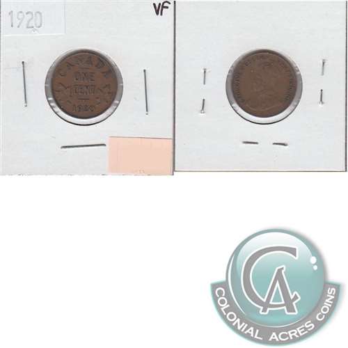 1920 Small Canada 1-cent Very Fine (VF-20)