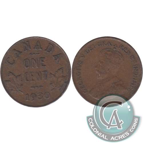 1930 Canada 1-cent VF-EF (VF-30)