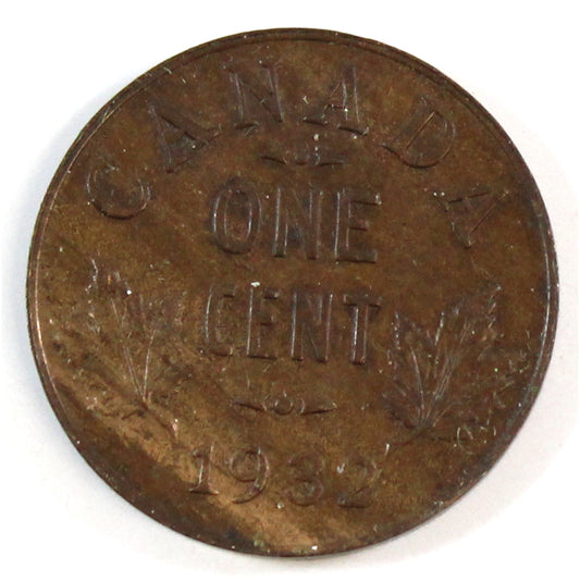 1932 Canada 1-cent AU-UNC (AU-55)