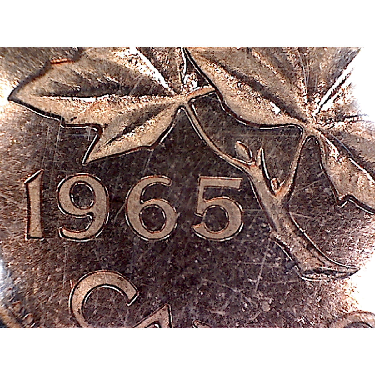 1965 SmBds Blt 5 (Type 2) Canada 1-cent ICCS Certified PL-65 Red; Ultra Heavy Cameo