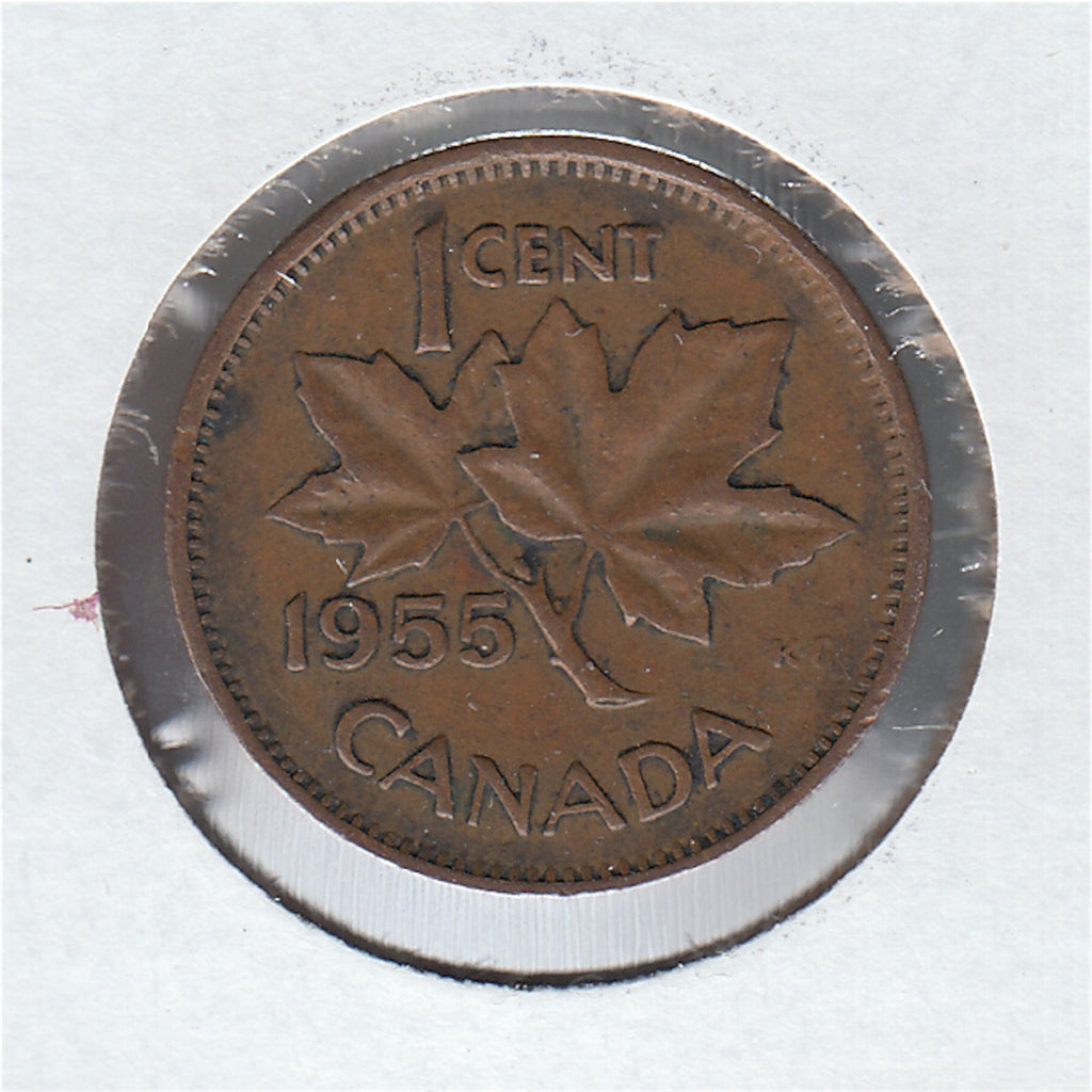 1955 NSS Canada 1-cent Fine (F-12) $