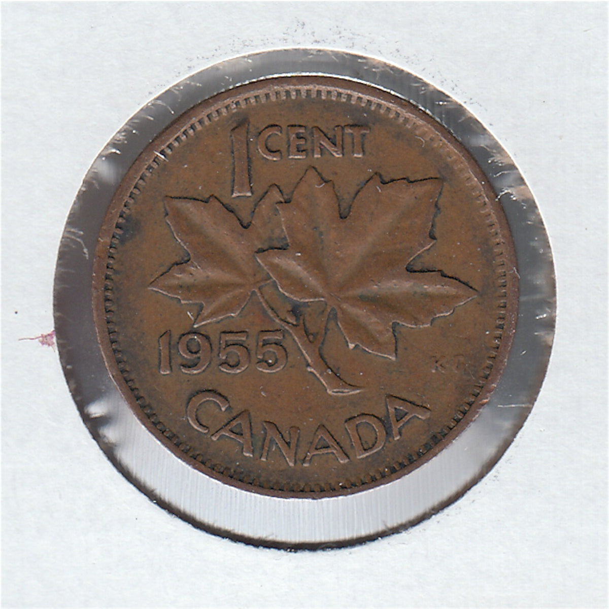 1955 NSS Canada 1-cent Fine (F-12) $