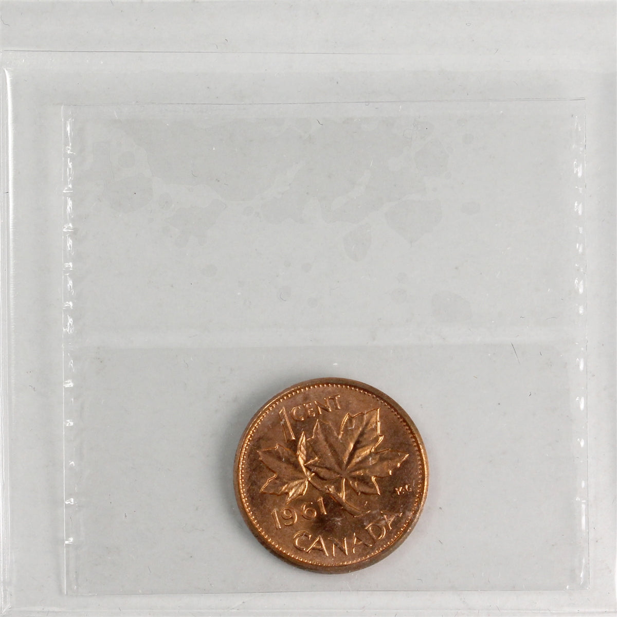 1961 Canada 1-cent ICCS Certified MS-64 Red