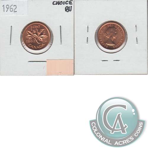 1962 Canada 1-cent Choice Brilliant Uncirculated (MS-64)