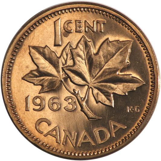 1963 Canada 1-cent Proof Like