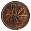 1964 Canada 1-cent ICCS Certified MS-64 Red