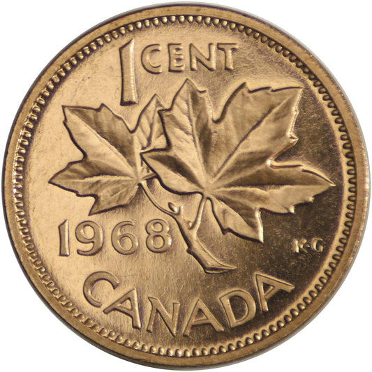 1968 Canada 1-cent Proof Like