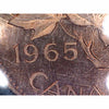 1965 SmBds Blt 5 (Type 2) Canada 1-cent ICCS Certified PL-66 Red; Heavy Cameo