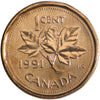 1991 Canada 1-cent Brilliant Uncirculated (MS-63)