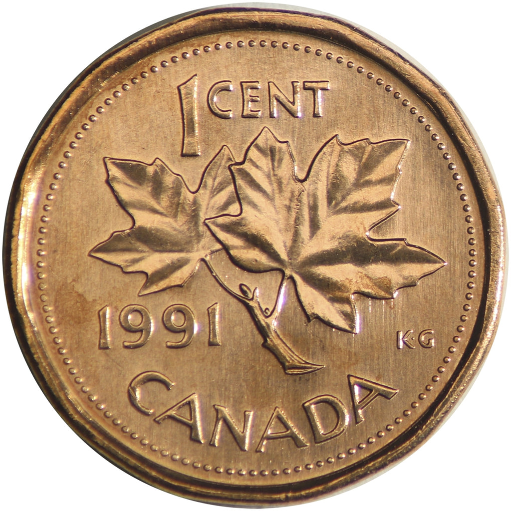 1991 Canada 1-cent Brilliant Uncirculated (MS-63)