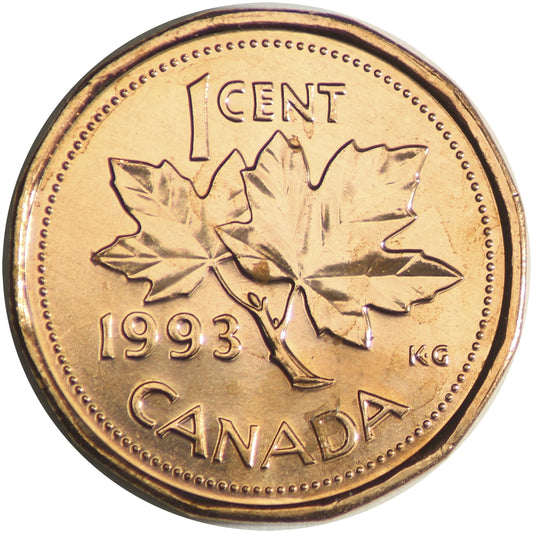 1993 Canada 1-cent Brilliant Uncirculated (MS-63)