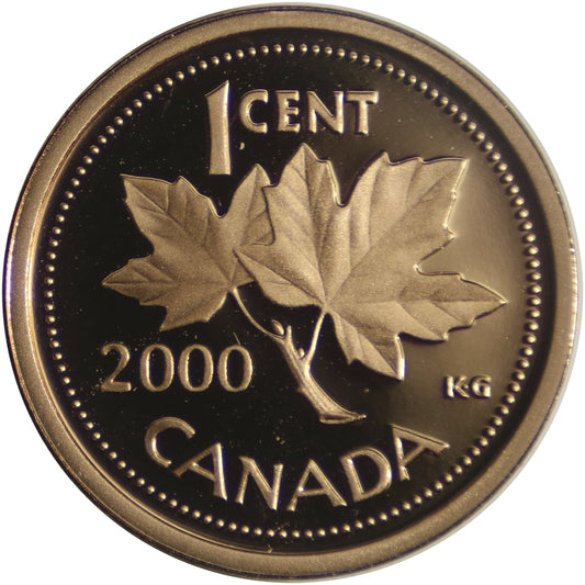 2000 Canada 1-cent Proof