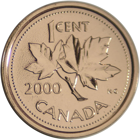 2000 Canada 1-cent Proof Like