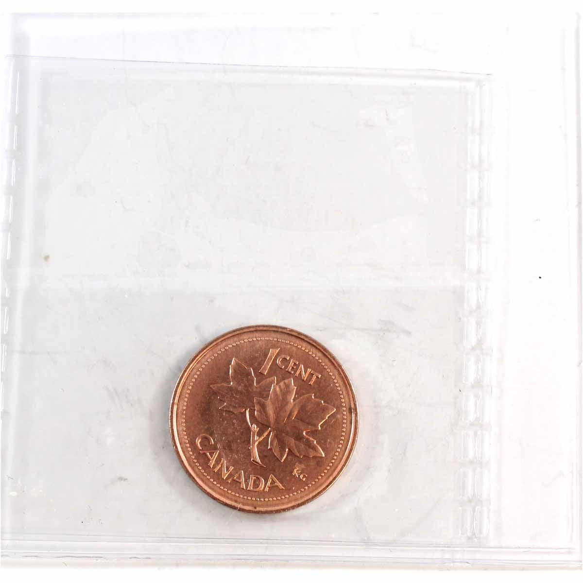 2002 Canada 1-cent ICCS Certified MS-67 Red