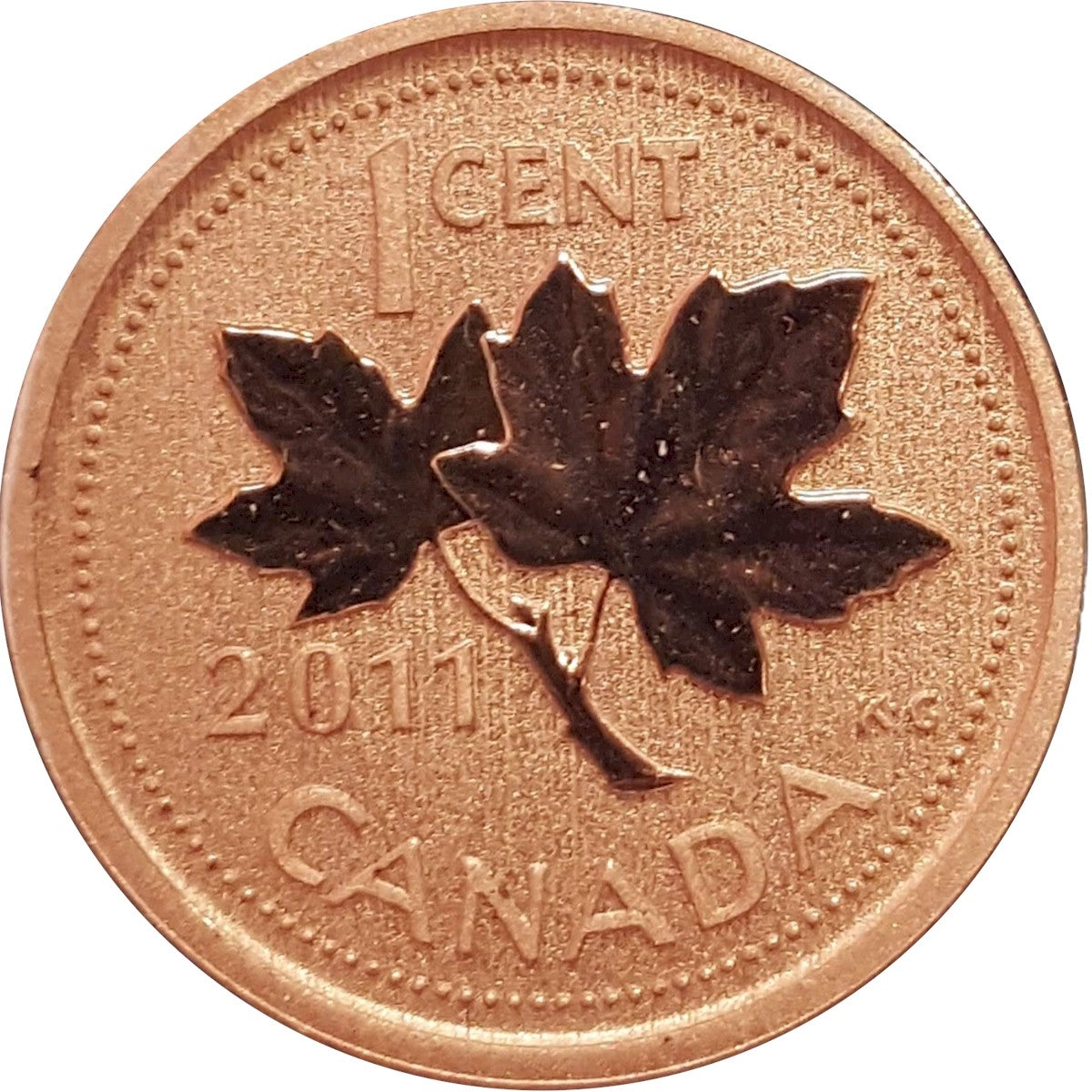 2011 Magnetic Canada 1-cent Specimen