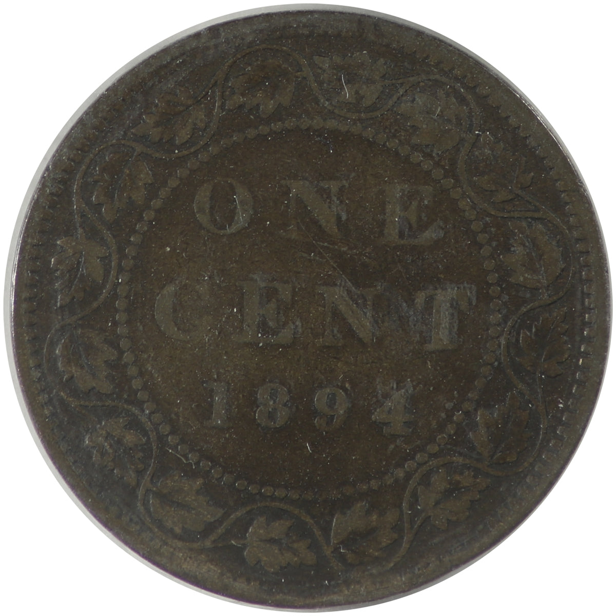 1894 Thick 4 Canada 1-cent ICCS Certified VG-10