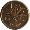 1962 Canada 1-cent ICCS Certified MS-64 Red