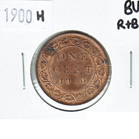 1900H Canada 1-cent Brilliant Uncirculated R & B (MS-63) $