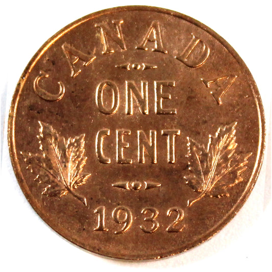 1932 Canada 1-cent Choice Brilliant Uncirculated (MS-64) $