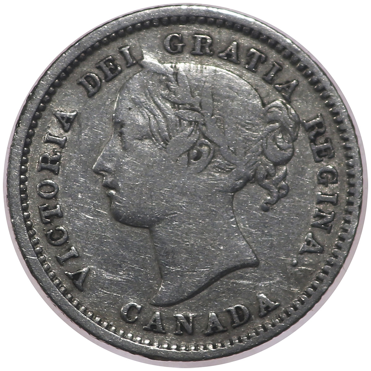 1871H Canada 10-cents Fine (F-12) $