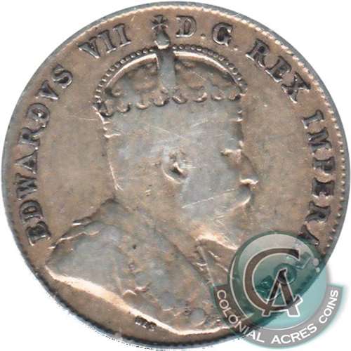 1910 Canada 10-cents VG-F (VG-10)