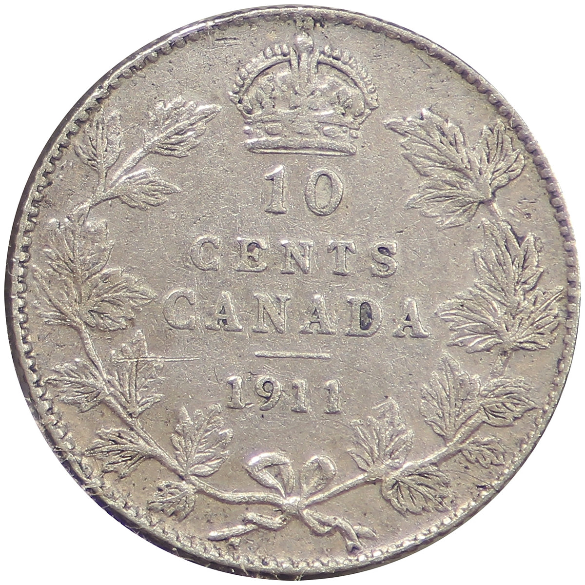 1911 Canada 10-cents Very Fine (VF-20)