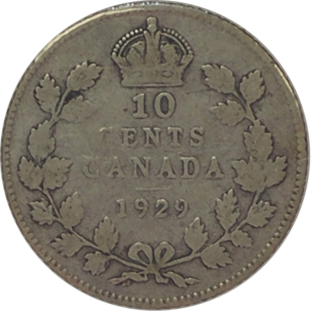 1929 Canada 10-cents G-VG (G-6)