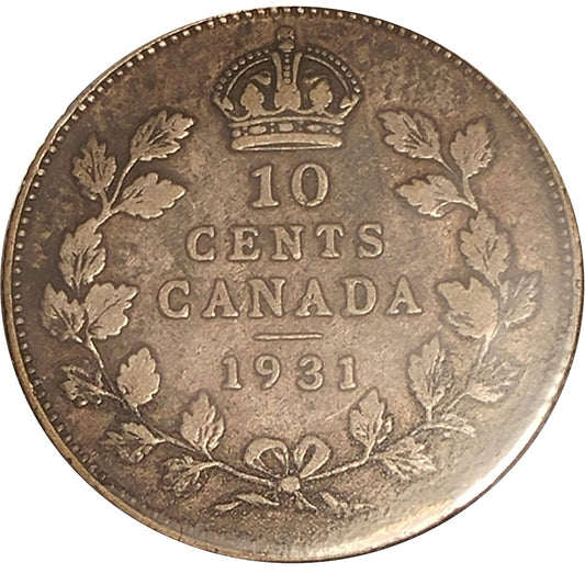 1931 Canada 10-cents F-VF (F-15)