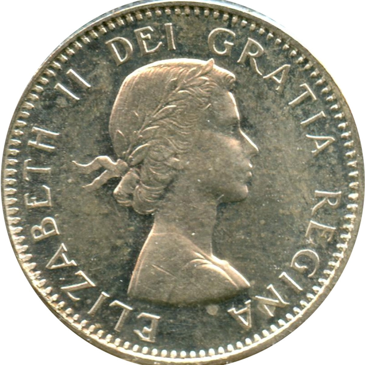 1960 Canada 10-cents UNC+ (MS-62)