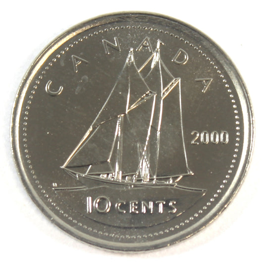 2000 Canada 10-cent Brilliant Uncirculated (MS-63)