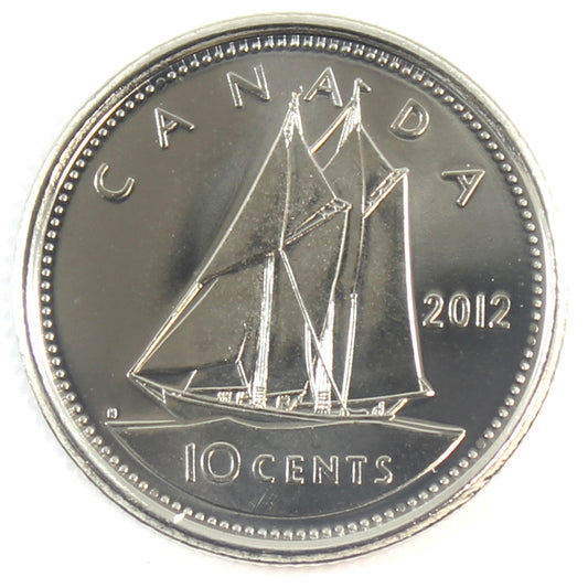 2012 Canada 10-cent Brilliant Uncirculated (MS-63)