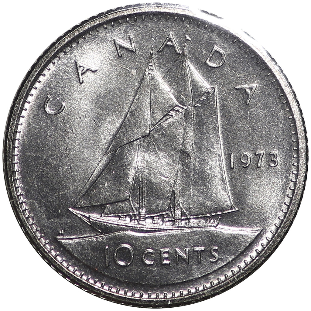 1973 Canada 10-cent Choice Brilliant Uncirculated (MS-64)