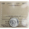 1937 Canada 10-cents ICCS Certified MS-65