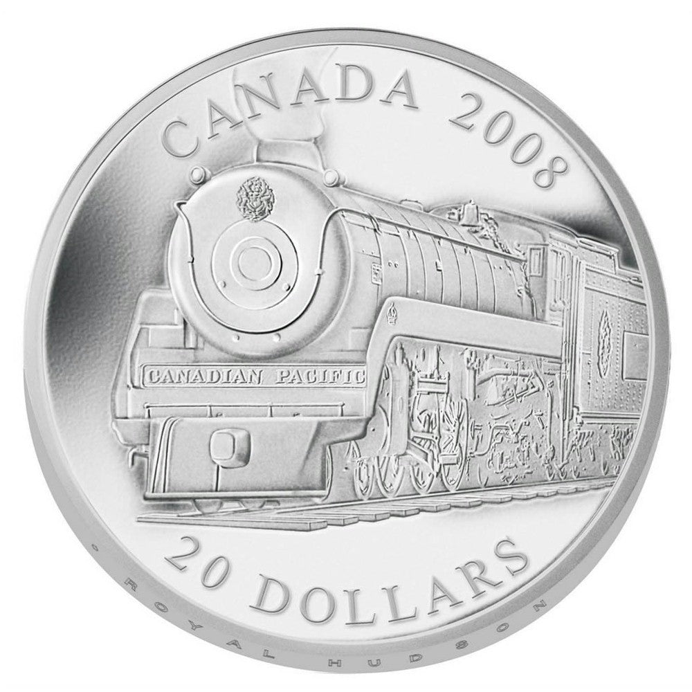 2008 $20 Great Canadian Locomotives - Royal Hudson (No Tax)